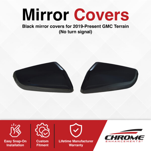 GMC Terrain Chrome Delete Mirror Covers