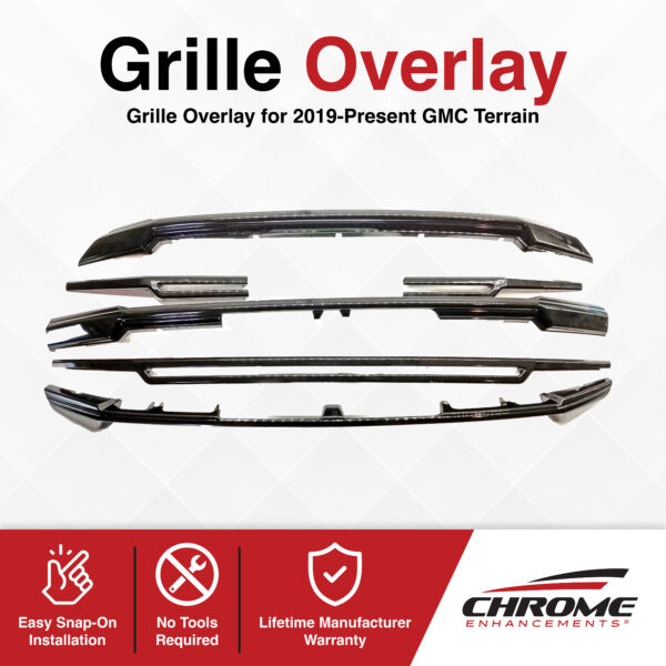 GMC Terrain Chrome Delete Grille Overlay