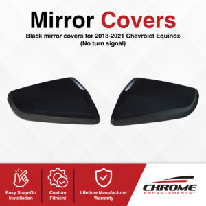 Chevrolet Equinox Chrome Delete Mirror Covers