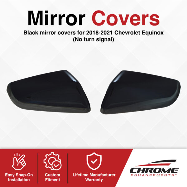 Chevrolet Equinox Chrome Delete Mirror Covers