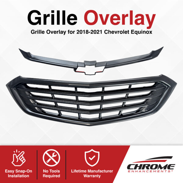 Chevrolet Equinox Chrome Delete Grille Overlay