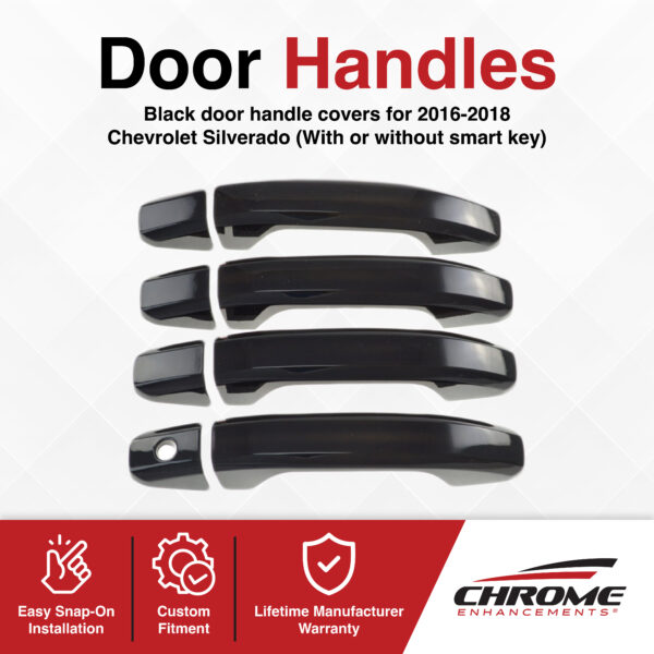 Chevrolet Silverado Z71 Chrome Delete Door Handles