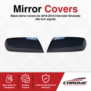 Chevrolet Silverado Z71 Chrome Delete Mirror Covers