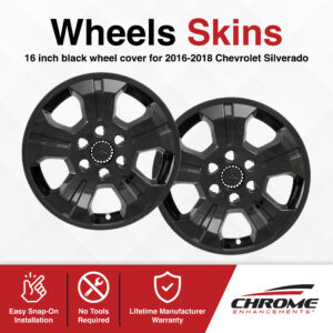 Chevrolet Silverado Z71 Chrome Delete Wheel Skins