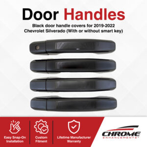 Chevrolet Silverado Chrome Delete Door Handles