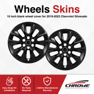 Chevrolet Silverado Chrome Delete Wheel Skins