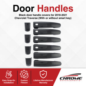 Chevrolet Traverse Chrome Delete Door Handles