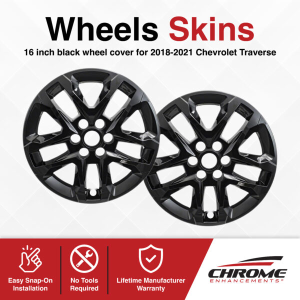 Chevrolet Traverse Chrome Delete Wheel Skins