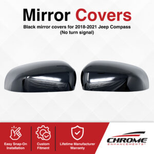 Jeep Compass Chrome Delete Mirror Covers