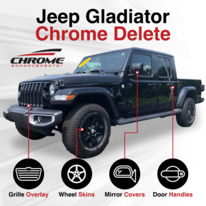Jeep Gladiator Chrome Delete