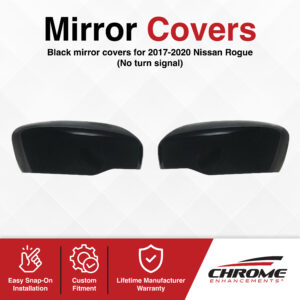 Nissan Rogue Chrome Delete Mirror Covers