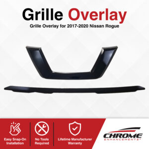 Nissan Rogue Chrome Delete Grille Overlay