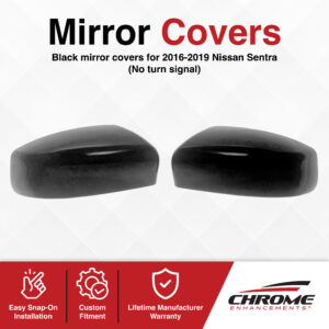 Nissan Sentra Chrome Delete Mirror Covers