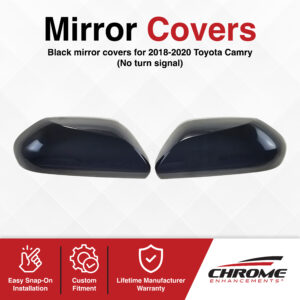 Toyota Camry Chrome Delete Mirror Covers