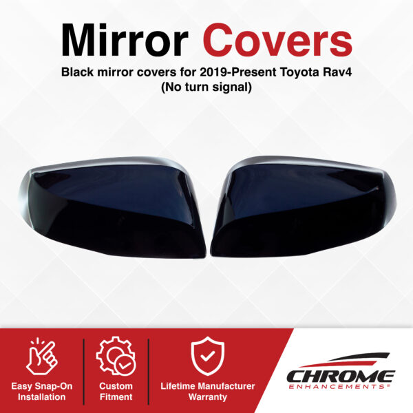 Toyota Rav4 Chrome Delete Mirror Covers