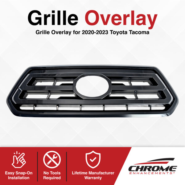 Toyota Tacoma Chrome Delete Grille Overlay